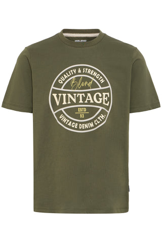 Blend Logo Short Sleeve Tee | Olive Night