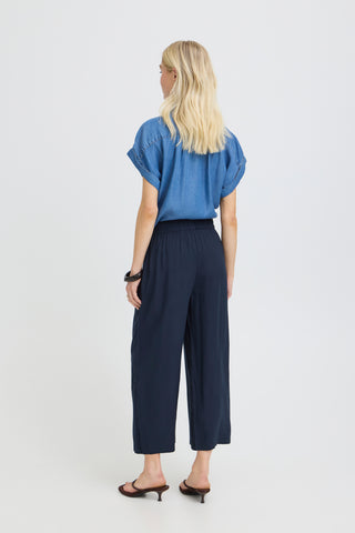 Mmjoella Cropped Trousers | Copenhagen Night