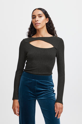 Stily Long Sleeve Top Black