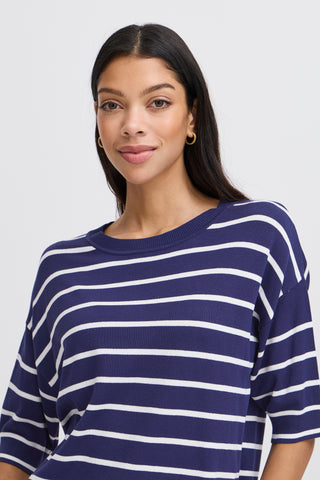 Morla Top | Medieval Blue Mix