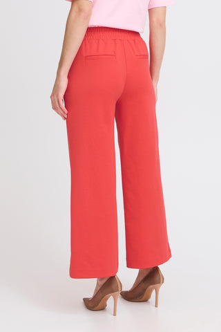 Rizette Wide Trousers | Poinsettia