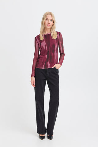 Paloma Mesh Long Sleeve Tee | Port Royal