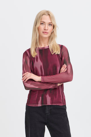 Paloma Mesh Long Sleeve Tee | Port Royal