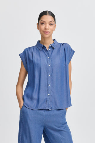 Kosmo Shirt | Mid Blue Denim