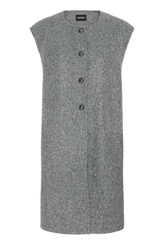 Augusti Waistcoat | Mid Grey Melange