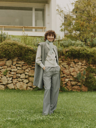 Augusti Waistcoat | Mid Grey Melange