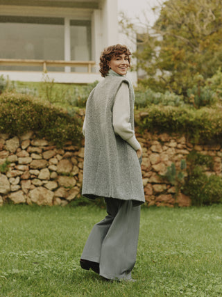 Augusti Waistcoat | Mid Grey Melange
