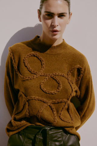 Medi Deco Jumper | Toffee Melange