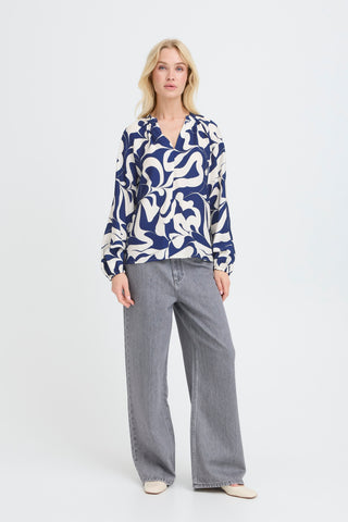 Ikaia Blouse  | Medieval Blue