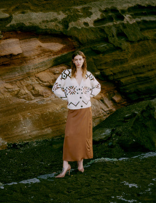 Melpa Cardigan | Birch Melange