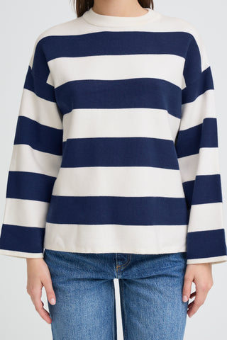 Otari Striped Jumper | Medieval Blue