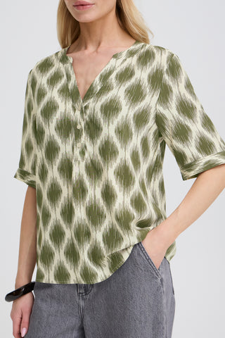 Mmjoella Top | Ogee Ikat Kalamata
