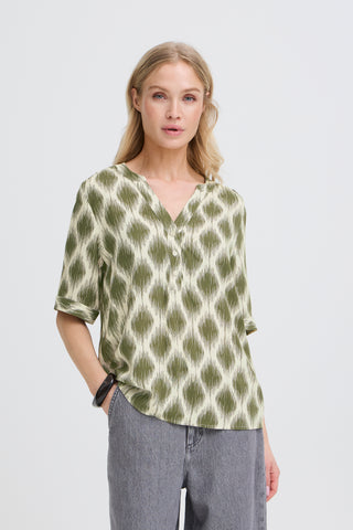Mmjoella Top | Ogee Ikat Kalamata