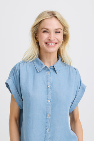 Kosmo Shirt | Light Blue Denim