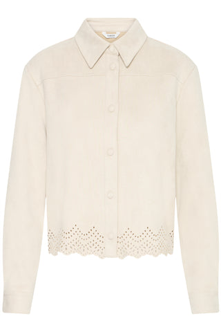 Tomira Laser Cut Out Shirt | Birch