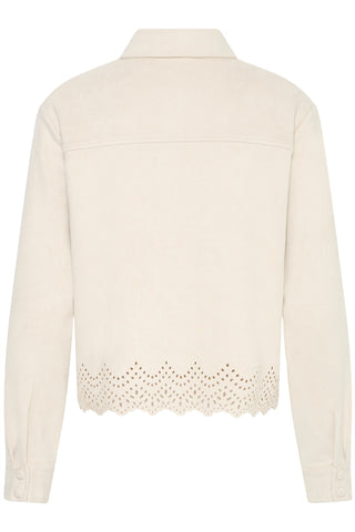 Tomira Laser Cut Out Shirt | Birch