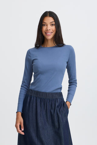 Tone Long Sleeve Tee  | Blue Horizon