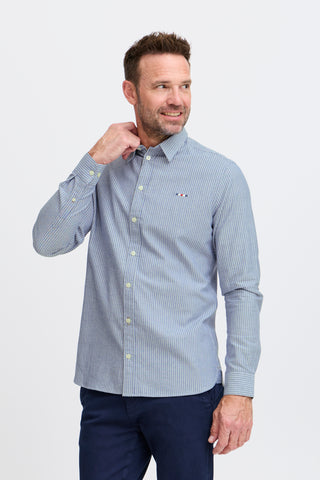 FQ1924 Steven Stripe Shirt Nautical Blue