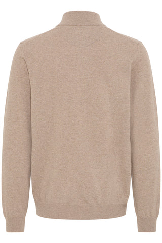 Hamilton 1/2 Zip Knit  | Crockery Melange