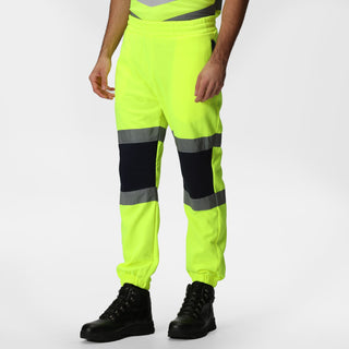 Men's Hi Vis X Pro Two Tone Joggers | Yellow Navy