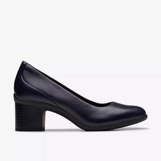 Shaya Poppy | Navy Leather