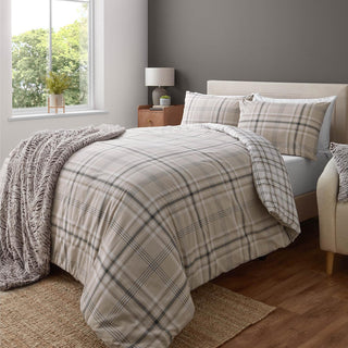 Catherine Lansfield Kelso Duvet Cover Natural