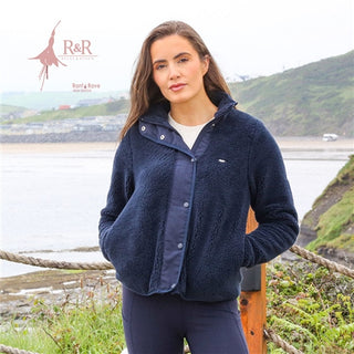 Relax & Renew Carol Women's Teddy Bomber Navy