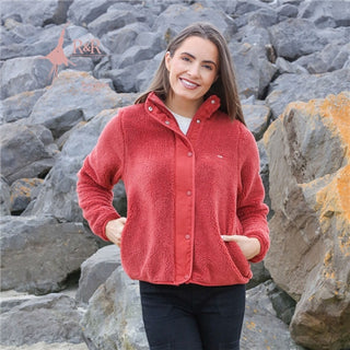 Relax & Renew Carol Women's Teddy Bomber Rust