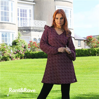 Rant and Rave Delma Dress Burgundy