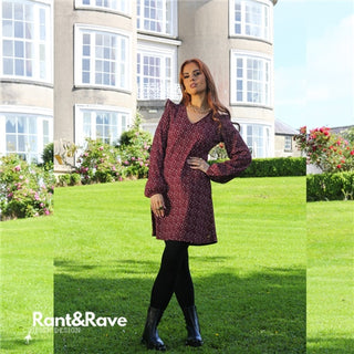 Rant and Rave Delma Dress Burgundy