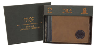 Cian Bill Fold Wallet | Tan Navy