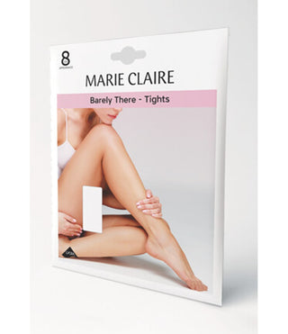 Marie Claire Barely There 8 Denier Tights Sandal Toe Natural