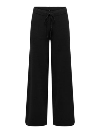 Sitter Mid Waist Wide Pants | Black