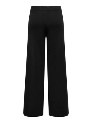 Sitter Mid Waist Wide Pants | Black