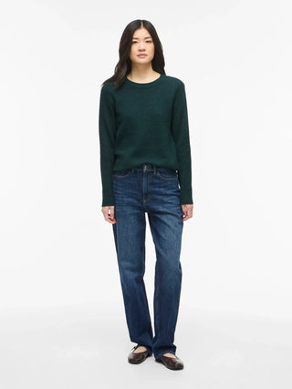 Vidalo Round Neck Long Sleeve Knit Top | Ponderosa Pine
