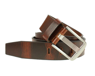 San Diego Leather Jeans Belt Tobacco Tan