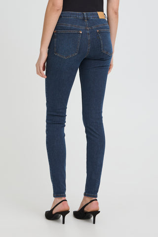 Emmeline High Waist Skinny Leg Jean | Dark Blue Denim