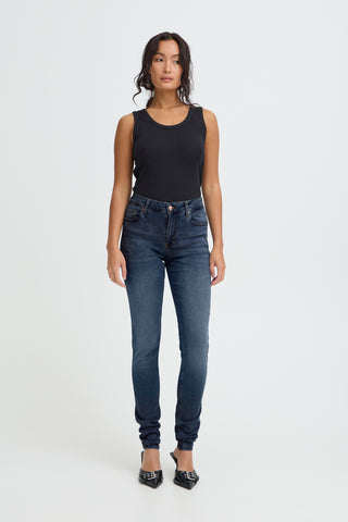 Emmeline High Waist Skinny Leg Jean | Medium Blue Denim