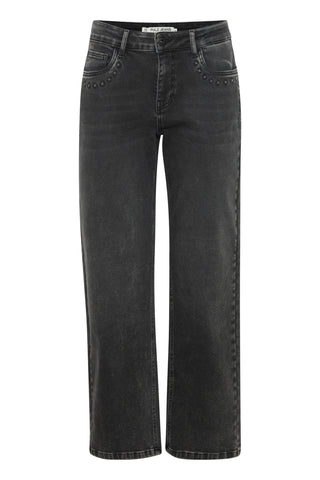 Acacia High Waist Straight Leg Jean | Black Denim