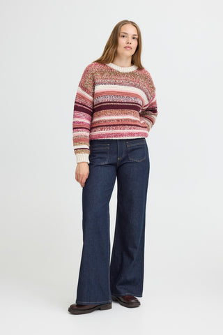 Lira High Waist Wide Leg Jean | Dark Blue Denim