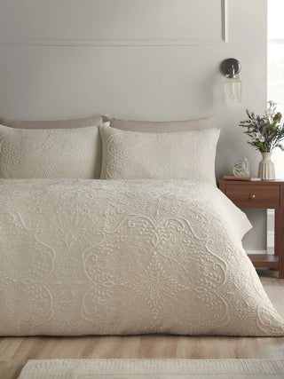 Amelia Jacquard Duvet Cover | Cream