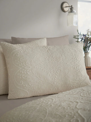 Amelia Jacquard Duvet Cover | Cream