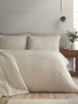 Amelia Jacquard Duvet Cover | Cream