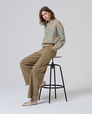 Wide Leg Pants | Sand