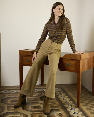 Wide Leg Pants | Sand