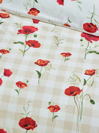 Poppy Duvet Cover Set | Red