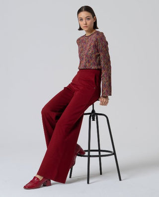 Waistband Trousers | English Red