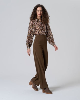 Waistband Trousers | Brown