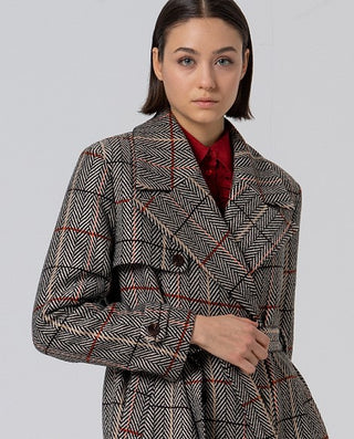 Herringbone Coat | Camel