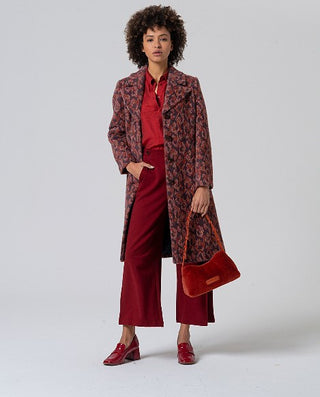 Printed Coat | Orange